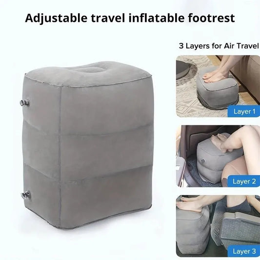 Inflatable Three Layers Height Stool For Foot Rest